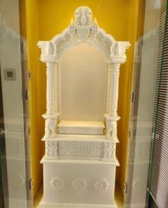 Compact Floor-Standing Marble Temples