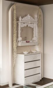 Wall-Mounted Marble Mandir Designs