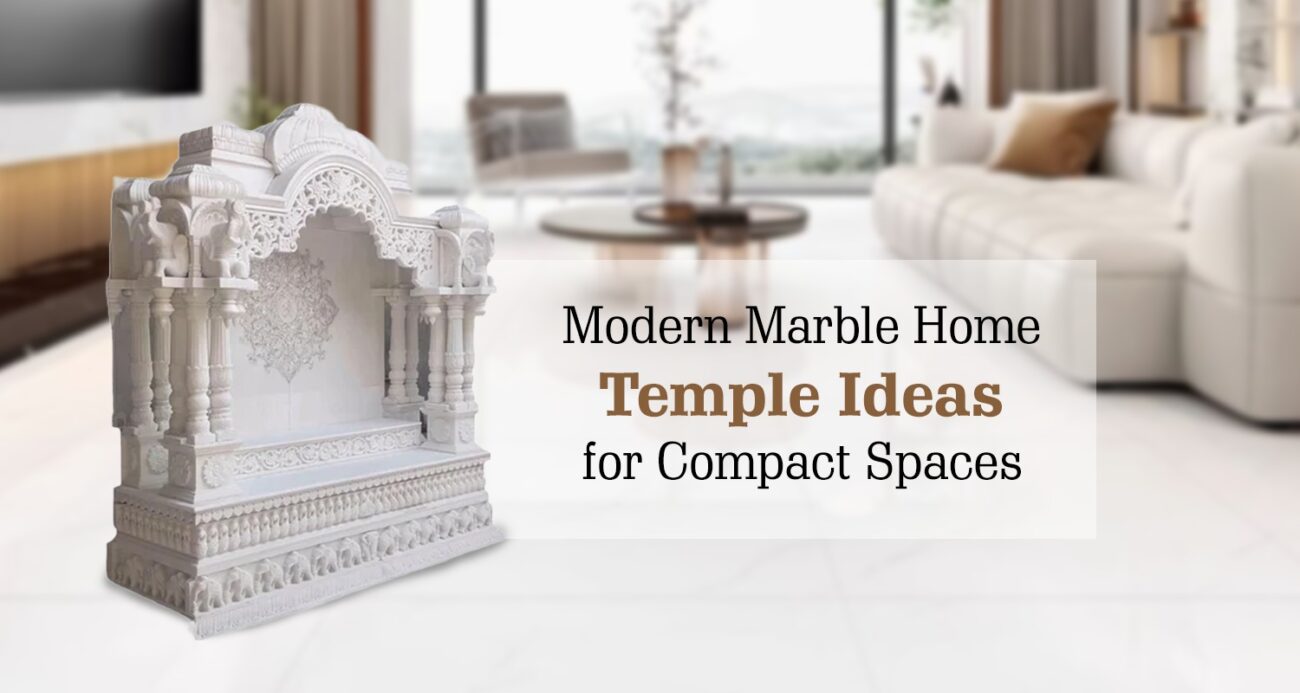 Modern Marble Home Temple Ideas for Compact Spaces: Elegant & Space-Saving Designs