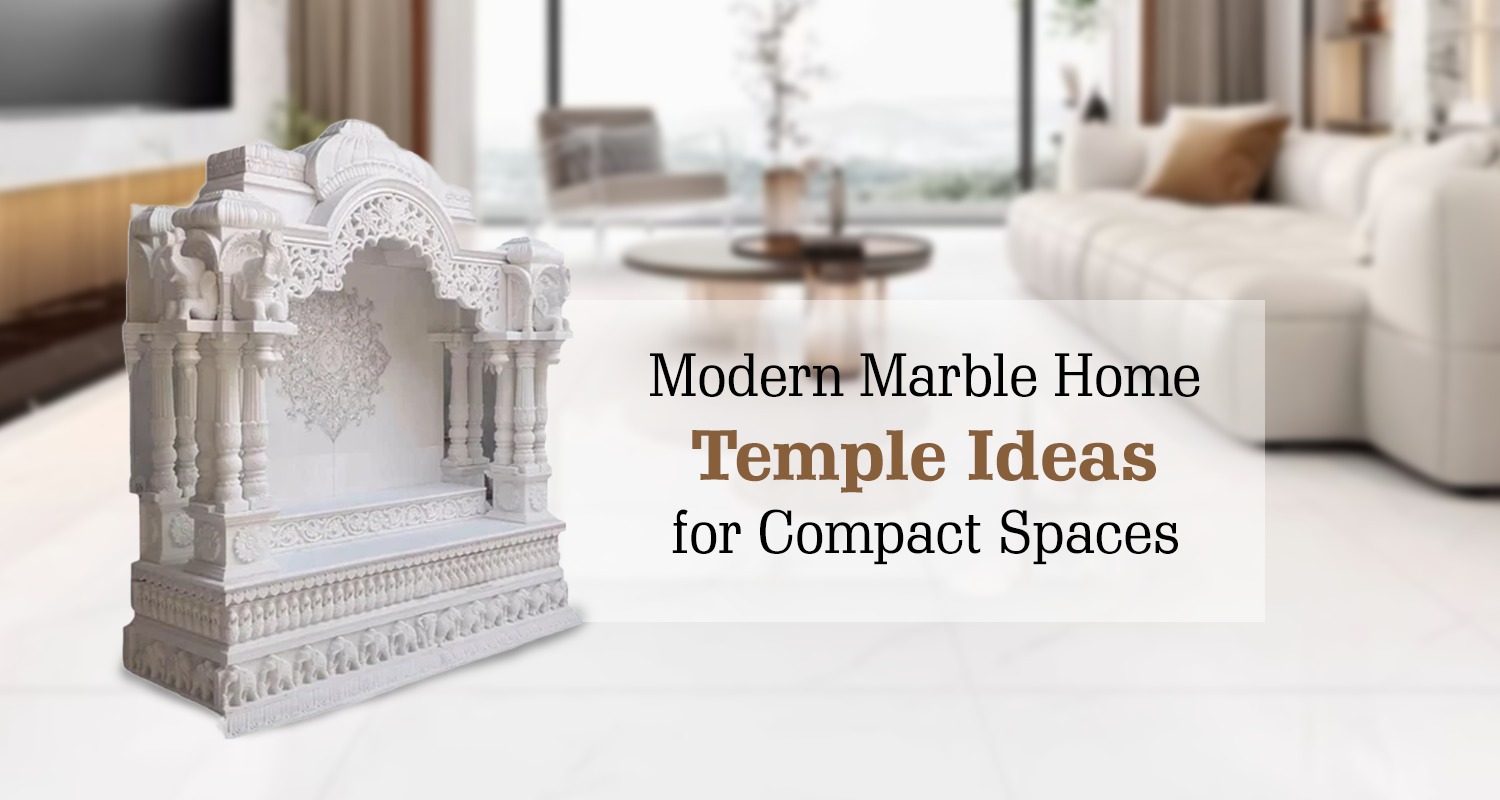 Modern Marble Home Temple Ideas for Compact Spaces: Elegant & Space-Saving Designs
