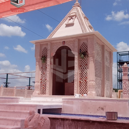 Outdoor Marble Temple in Kishangarh