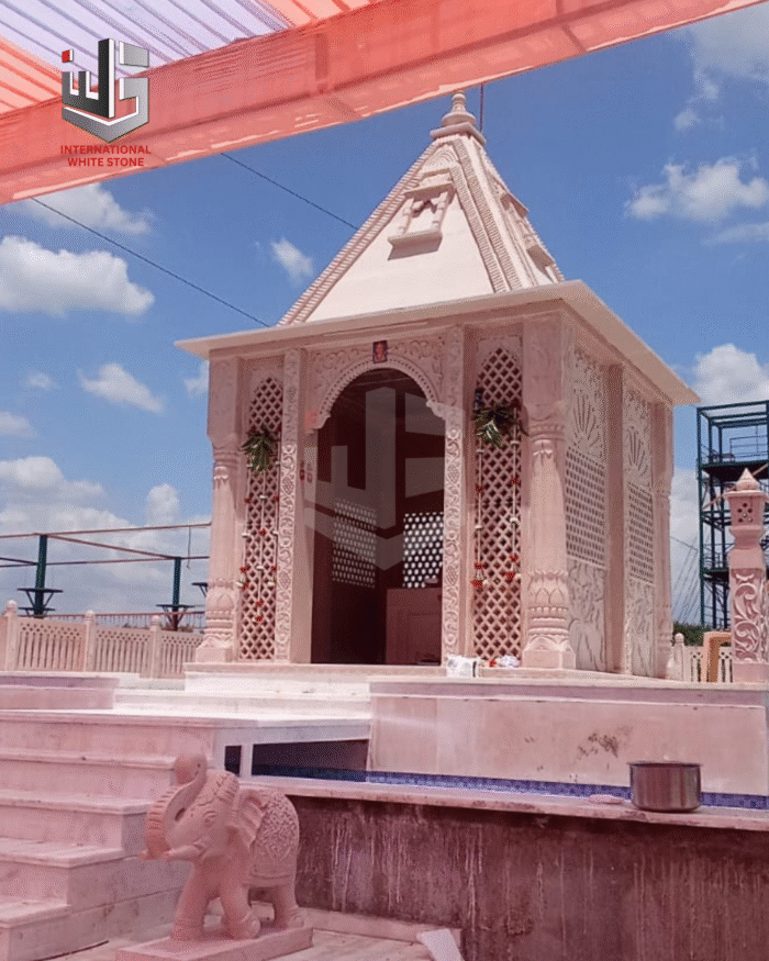 Outdoor Marble Temple in Kishangarh