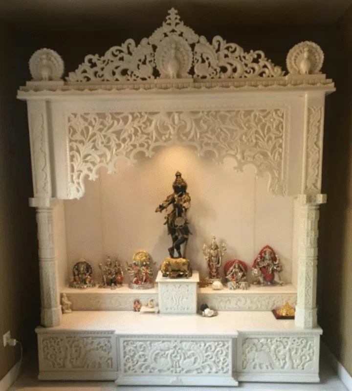 marble pooja room designs