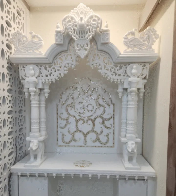marble pooja room designs