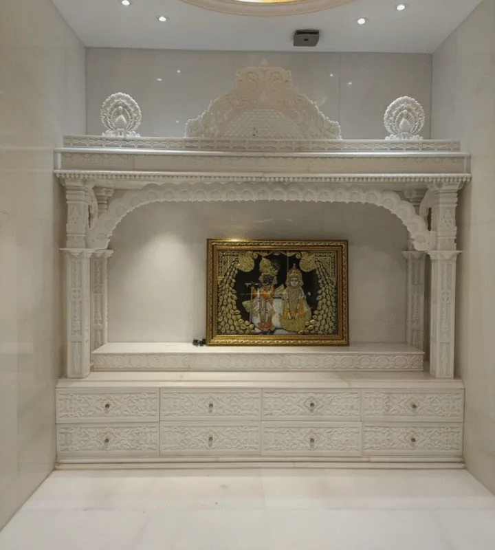 marble pooja room designs