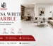 lasa white marble